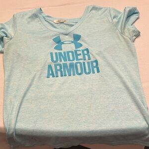 Under Armour Light Blue woman Tee 2 shirt bundle